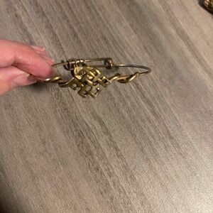 Alex and Ani Gold-Tone Charm Bracelet